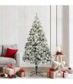 vidaXL Artificial Christmas Tree White 210 cm PVC and Plastic