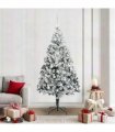 vidaXL Artificial Christmas Tree White 210 cm PVC and Plastic