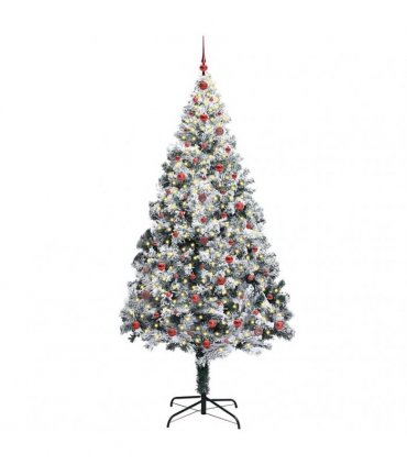 vidaXL Artificial Christmas Tree White 240 cm PVC and Plastic