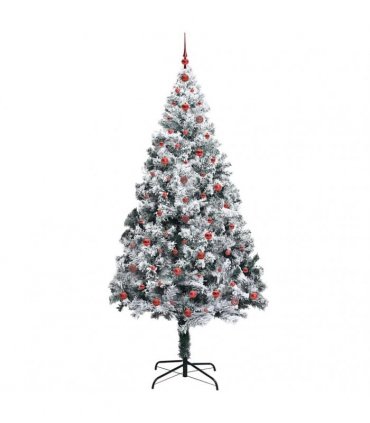 vidaXL Artificial Christmas Tree White 240 cm PVC and Plastic