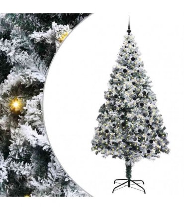 vidaXL Artificial Christmas Tree White 240 cm PVC and Plastic