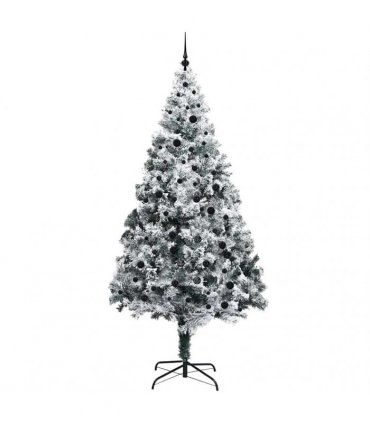 vidaXL Artificial Christmas Tree White 240 cm PVC and Plastic