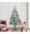 vidaXL Artificial Christmas Tree White 240 cm PVC and Plastic