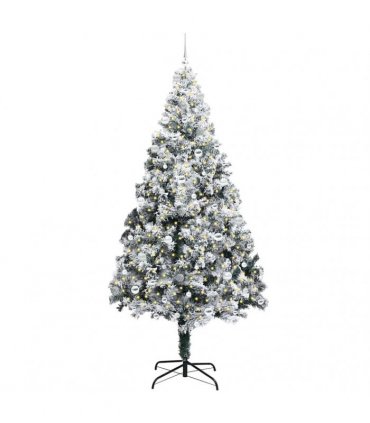 vidaXL Artificial Christmas Tree White 240 cm PVC and Plastic
