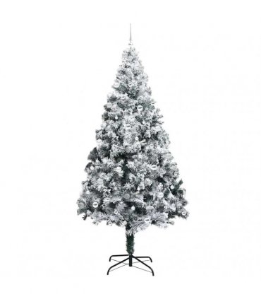 vidaXL Artificial Christmas Tree White 240 cm PVC and Plastic