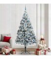 vidaXL Artificial Christmas Tree White 240 cm PVC and Plastic