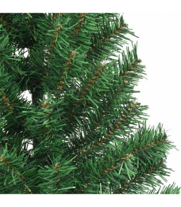 vidaXL Artificial Pre-lit Christmas Tree Green 240 cm PVC
