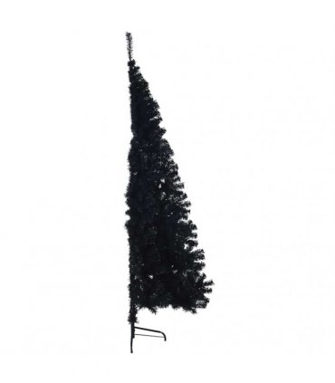 vidaXL Artificial Pre-lit Christmas Tree Black 240 cm PVC