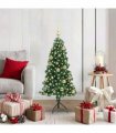 vidaXL Corner Artificial Christmas Tree Green 120 cm PVC and Metal