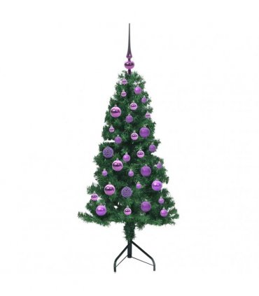 vidaXL Corner Artificial Christmas Tree Green 120 cm PVC and Metal