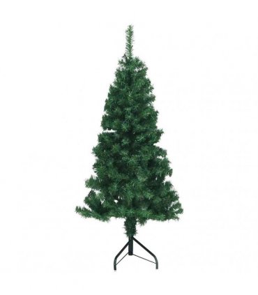 vidaXL Corner Artificial Christmas Tree Green 150 cm PVC and Metal