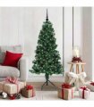 vidaXL Corner Artificial Christmas Tree Green 150 cm PVC and Metal