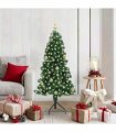 vidaXL Corner Artificial Christmas Tree Green 150 cm PVC and Metal