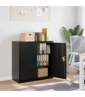 vidaXL File Cabinet Black 90x40x90 cm Steel