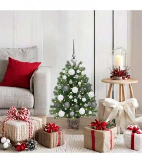 vidaXL Artificial Christmas Tree Green 75 cm PE and PVC
