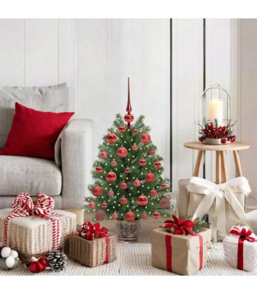 vidaXL Artificial Christmas Tree Green 75 cm PE and PVC