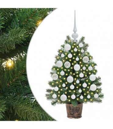 vidaXL Artificial Christmas Tree Green 75 cm PE and PVC