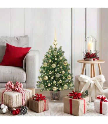 vidaXL Artificial Christmas Tree Green 75 cm PE and PVC