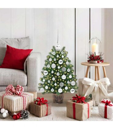 vidaXL Artificial Christmas Tree Green 75 cm PE and PVC