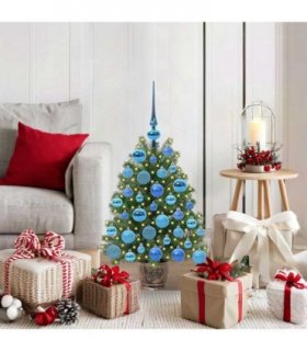 vidaXL Artificial Christmas Tree Green 75 cm PE and PVC