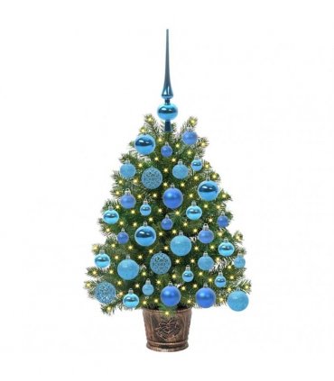 vidaXL Artificial Christmas Tree Green 75 cm PE and PVC