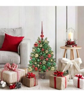 vidaXL Artificial Christmas Tree Green 75 cm PE and PVC