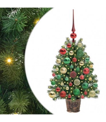 vidaXL Artificial Christmas Tree Green 75 cm PE and PVC