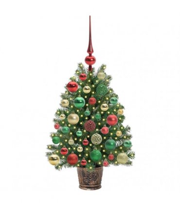 vidaXL Artificial Christmas Tree Green 75 cm PE and PVC