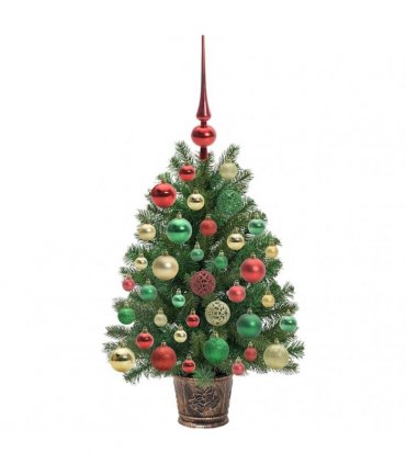 vidaXL Artificial Christmas Tree Green 75 cm PE and PVC