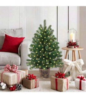 vidaXL Artificial Christmas Tree Green 95 cm PE and PVC