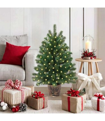 vidaXL Artificial Christmas Tree Green 95 cm PE and PVC