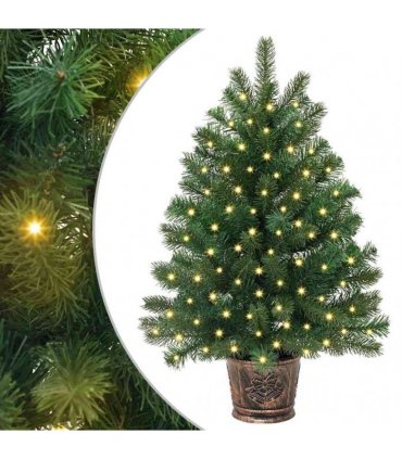 vidaXL Artificial Christmas Tree Green 95 cm PE and PVC