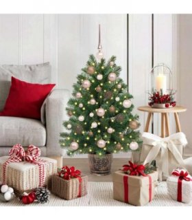 vidaXL Artificial Christmas Tree Green 95 cm PE and PVC