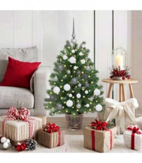 vidaXL Artificial Christmas Tree Green 95 cm PE and PVC