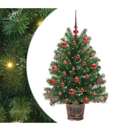 vidaXL Artificial Christmas Tree Green 95 cm PE and PVC
