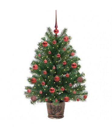vidaXL Artificial Christmas Tree Green 95 cm PE and PVC