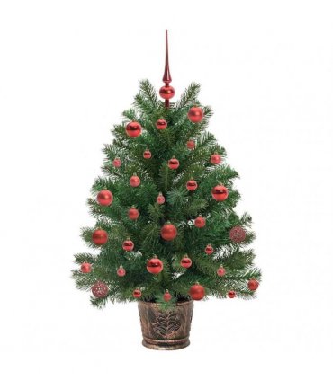 vidaXL Artificial Christmas Tree Green 95 cm PE and PVC