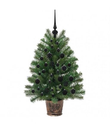 vidaXL Artificial Christmas Tree Green 95 cm PE and PVC