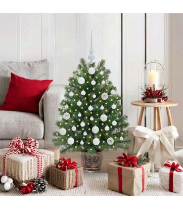 vidaXL Artificial Christmas Tree Green 95 cm PE and PVC