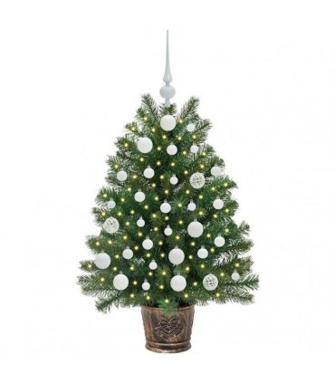 vidaXL Artificial Christmas Tree Green 95 cm PE and PVC