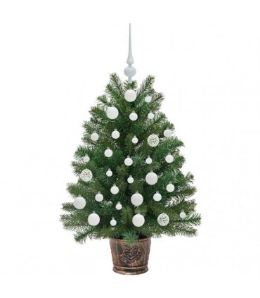 vidaXL Artificial Christmas Tree Green 95 cm PE and PVC
