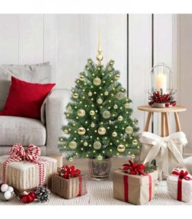 vidaXL Artificial Christmas Tree Green 95 cm PE and PVC