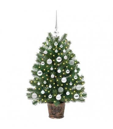 vidaXL Artificial Christmas Tree Green 95 cm PE and PVC