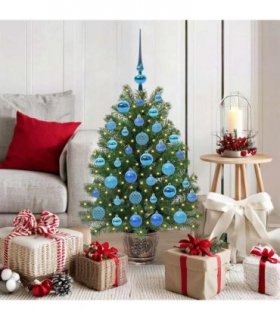 vidaXL Artificial Christmas Tree Green 95 cm PE and PVC