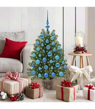 vidaXL Artificial Christmas Tree Green 95 cm PE and PVC