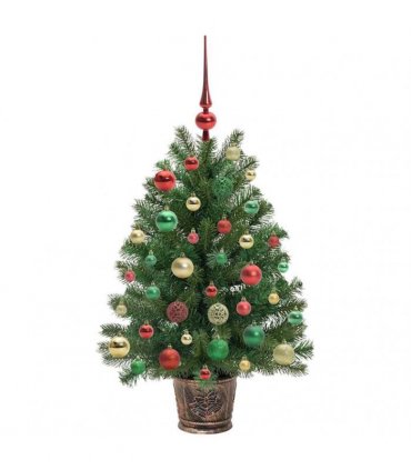 vidaXL Artificial Christmas Tree Green 95 cm PE and PVC