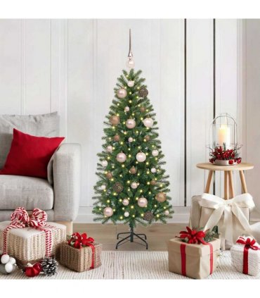 vidaXL Artificial Christmas Tree Green 120 cm PE and PVC