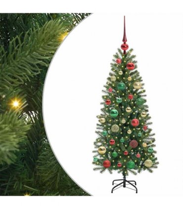 vidaXL Artificial Christmas Tree Green 120 cm PE and PVC