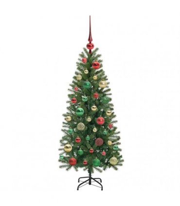 vidaXL Artificial Christmas Tree Green 120 cm PE and PVC