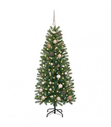 vidaXL Artificial Christmas Tree Green 150 cm PE and PVC